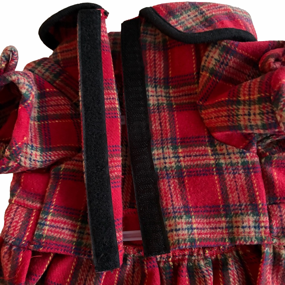 NWT Red Plaid Dog Dress Size Small Jessica Simpson - Winterwear for pets - Picture 5 of 11